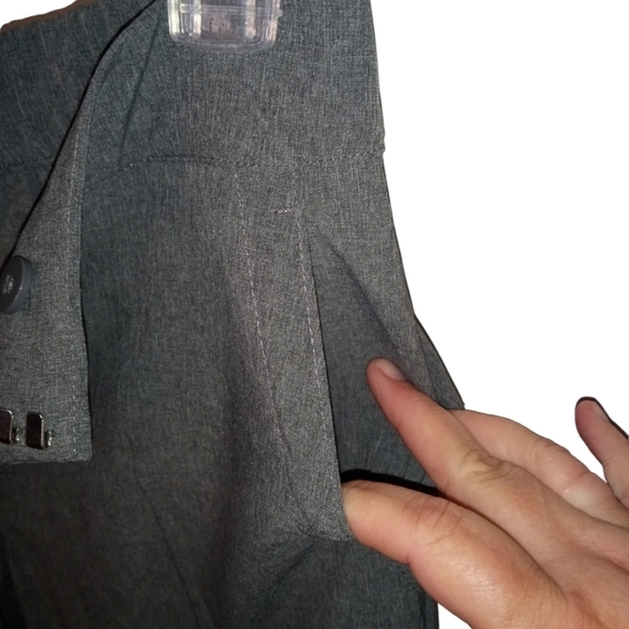 T by Talbots Cargo Joggers Heather Gray Zip Pockets Cuffed Ankle Streetwear XS - Picture 6 of 10